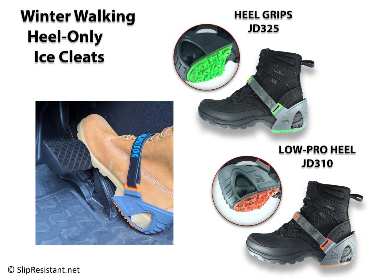 Winter Walking Heel-Only Strap-On Ice Cleats