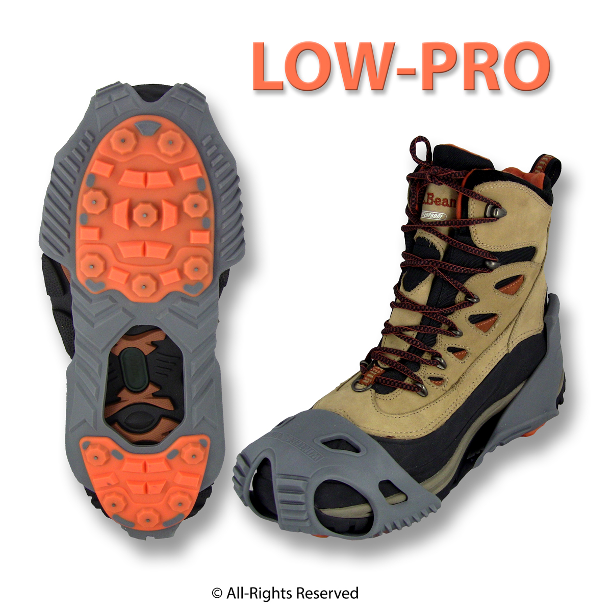 Winter Walking LOW-PRO Ice Cleats for Boots