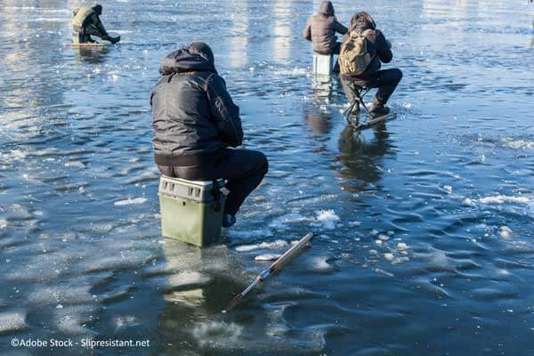 Ice Fishing On Rough Ice