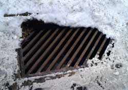 Non Ice Covered Sewer Grate Cover