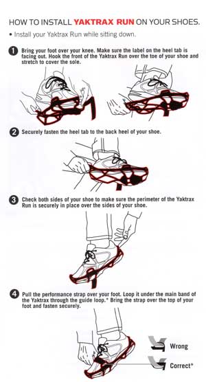 How to Put Yaktrax Run on Running Shoes